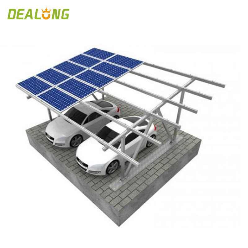 Struttura per posto auto coperto con montaggio a pannello solare singolo
