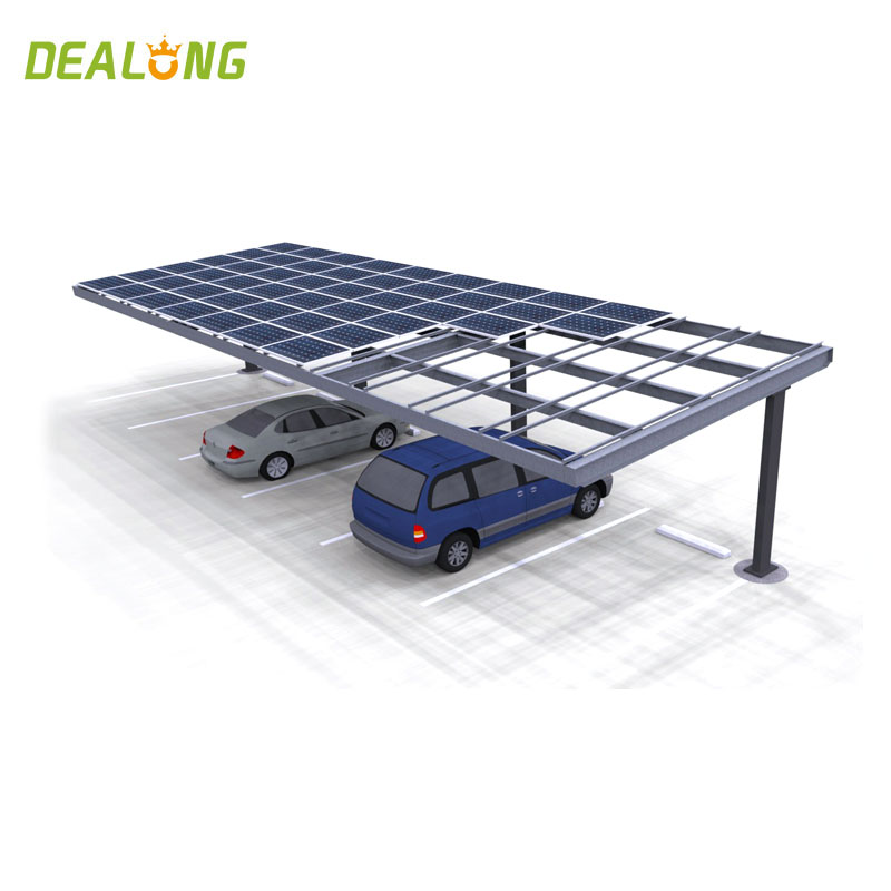 AL6005-T5 Struttura per posto auto coperto con pannello solare regolabile
