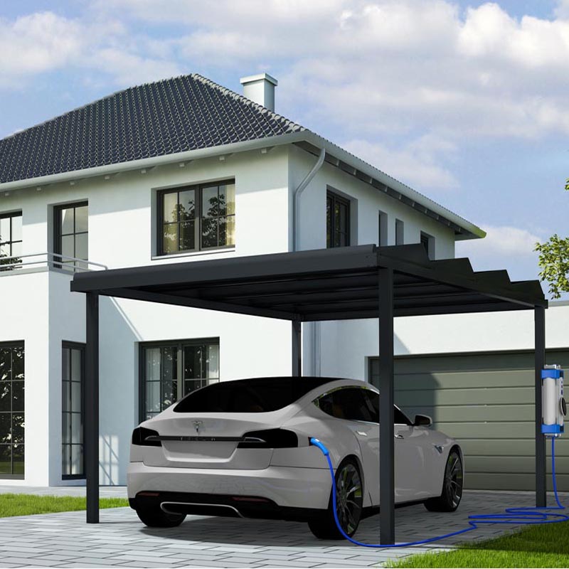 Sistema di montaggio fotovoltaico per posto auto coperto solare residenziale
