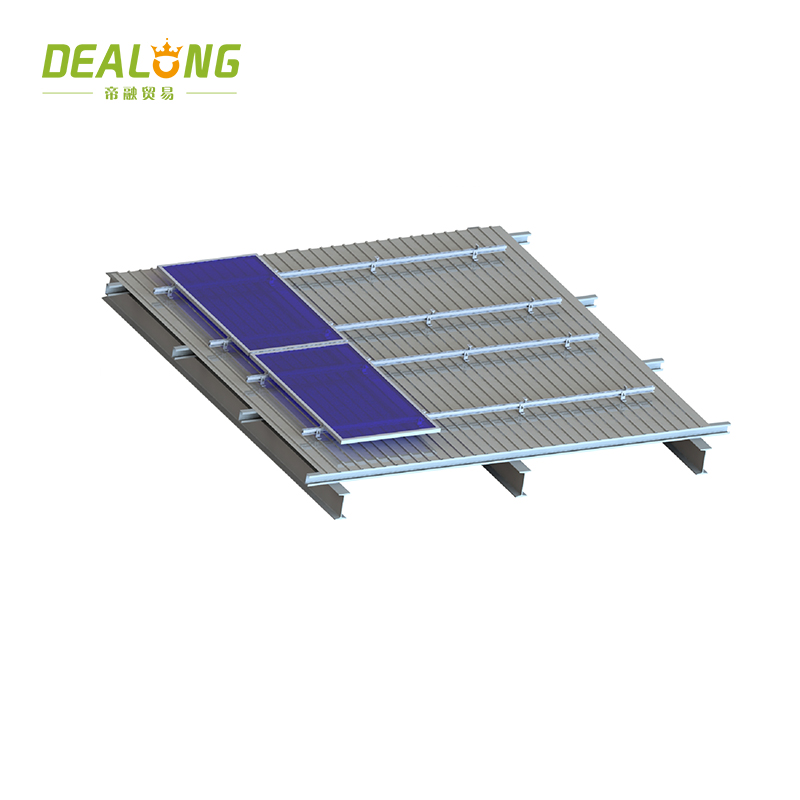 Supporti per pannelli solari per tetto in metallo trapezoidale
