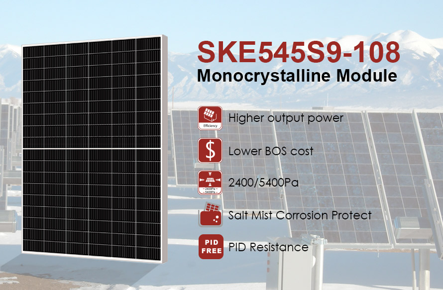 Modulo fotovoltaico mono da 545 W serie 210