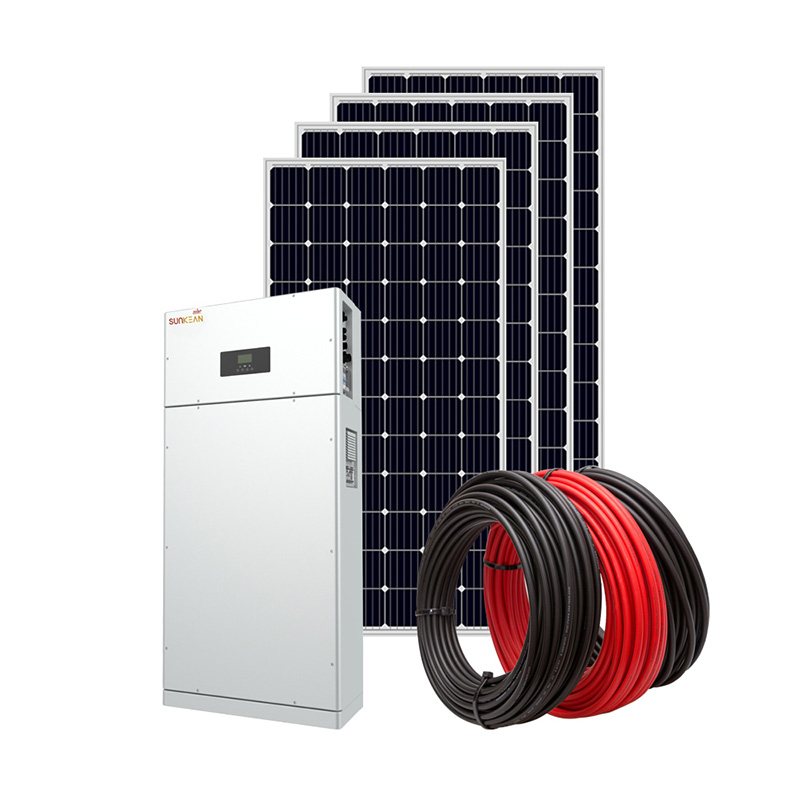 Nuova tecnologia completa il montaggio del sistema di pannelli solari ibridi da 8-100kW
