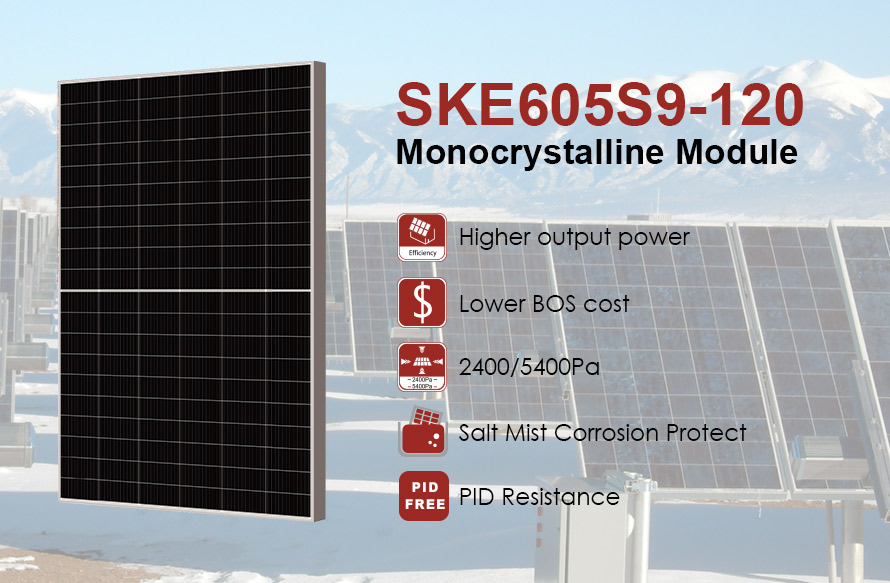 Modulo fotovoltaico ad alta potenza da 210 mm 605 W