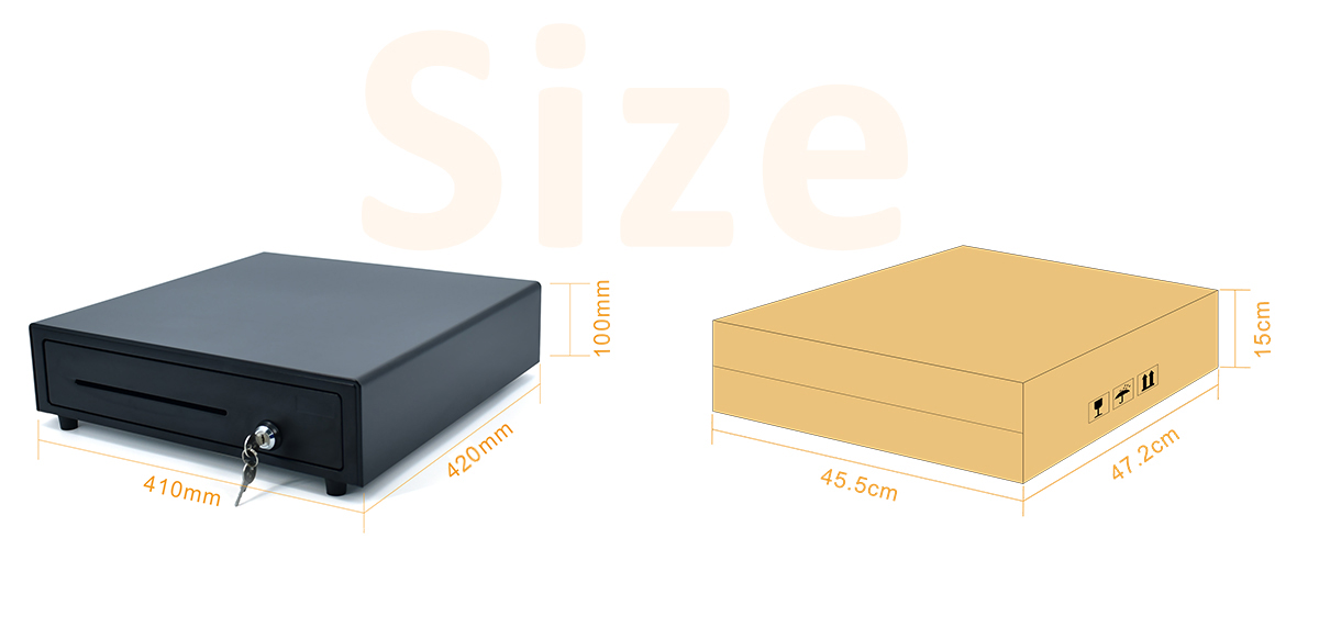 cassetto contanti per dispositivo pos