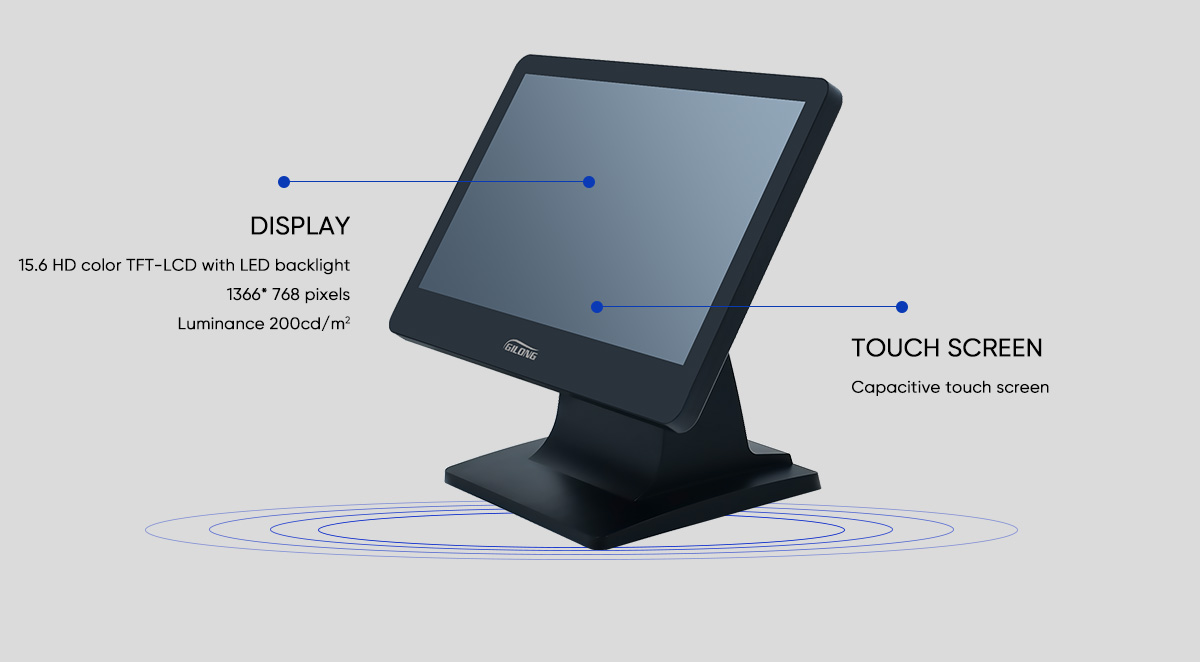 monitor touch screen per la vendita al dettaglio