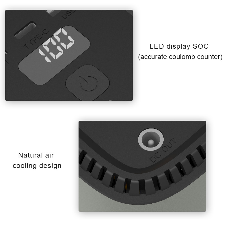 Display LED SOC (contatore di coulomb accurato)