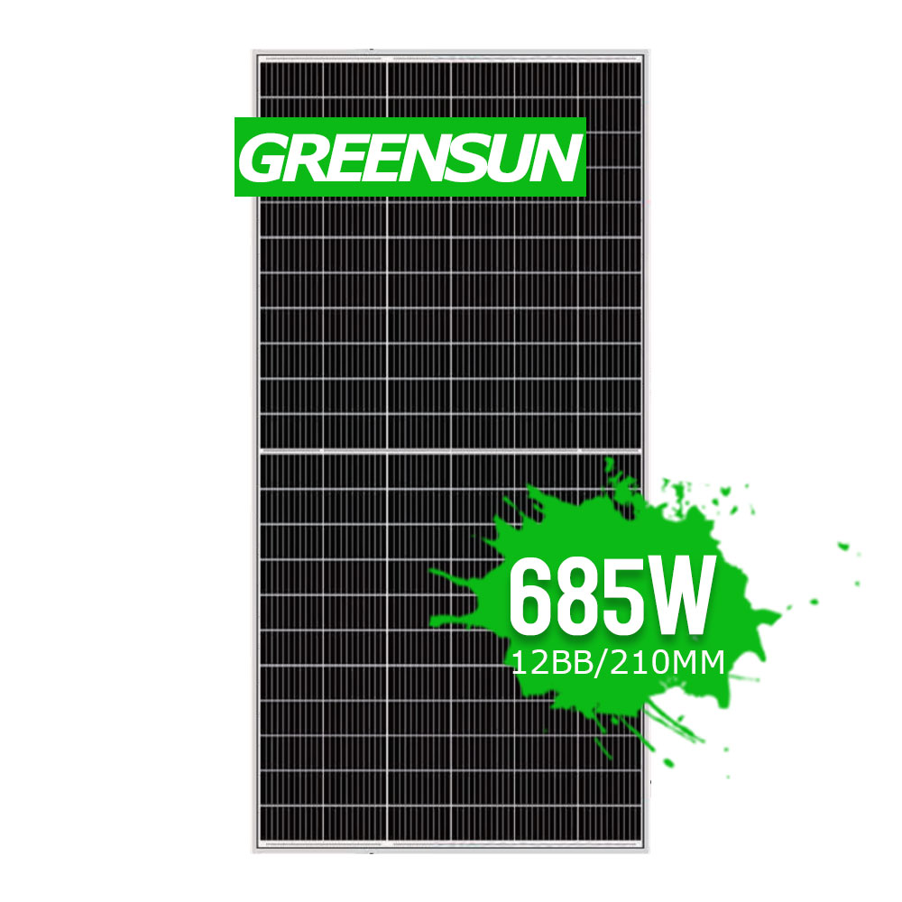 Grandi pannelli solari Mono 650W 660W 680W 685W Half Cut 132Cells Monocrystalline PV
