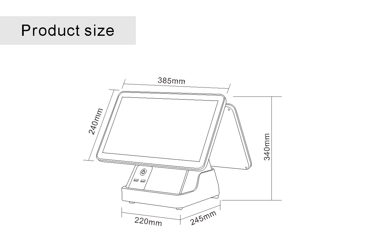 touch screen al dettaglio fino a