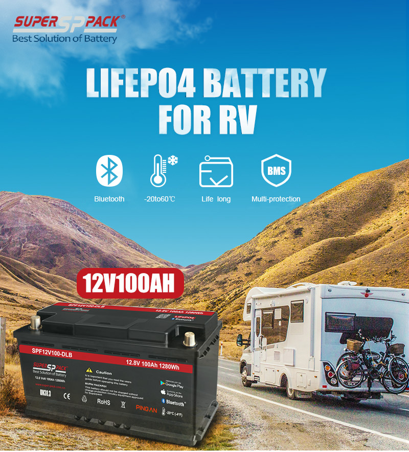 Superpack batteria al litio da 12 volt per camper