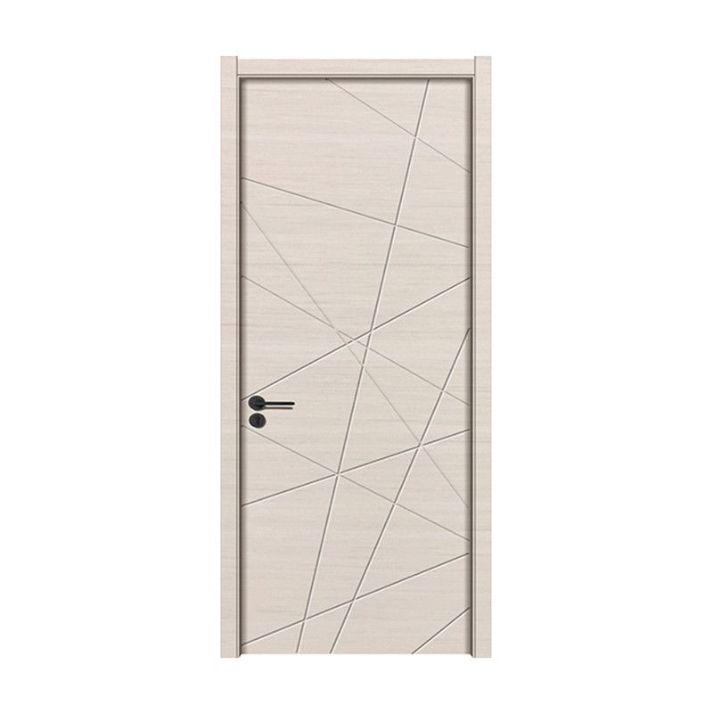 Porta in legno stile moderno Camera da letto interna Porta in legno MDF PVC Porta in legno melaminico di alta qualità
