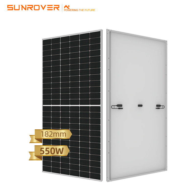 Pannelli solari monocristallini di rendimento elevato 530w Pannello solare 540w 550w 555w Pannelli solari tagliati a metà

