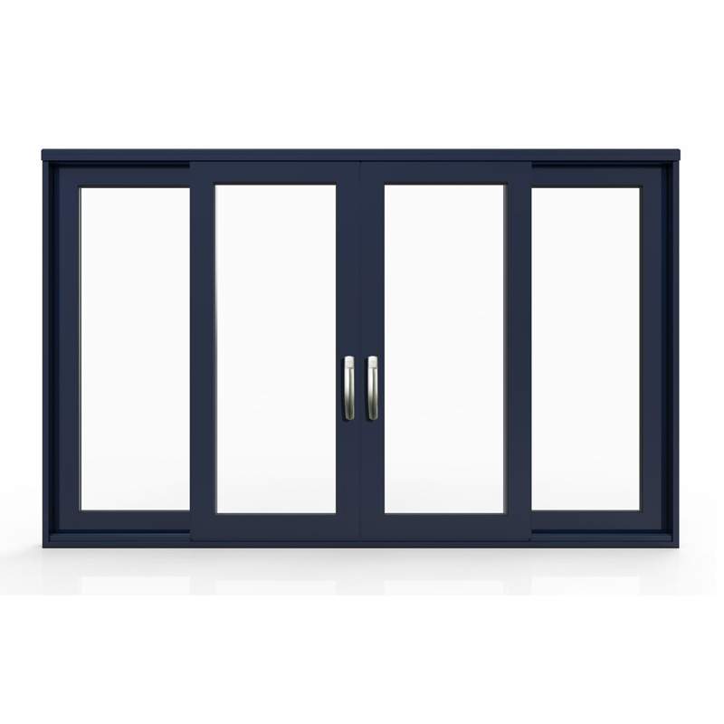 Molto popolare porta scorrevole d'ingresso in alluminio/alluminio con doppio vetro
