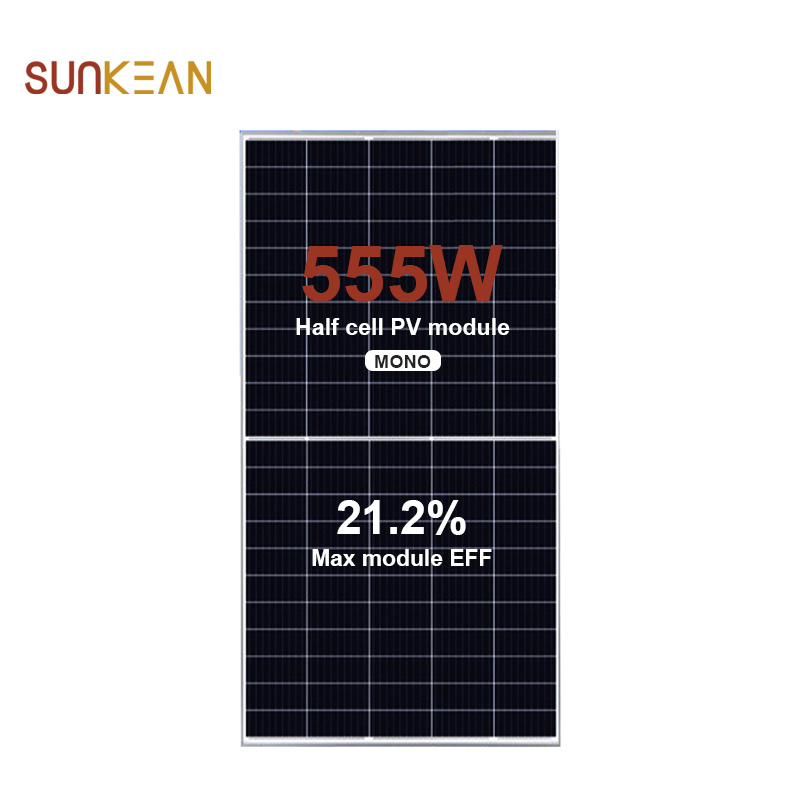 Pannello solare mono da 555 W a metà taglio da 110 celle da 210 mm
