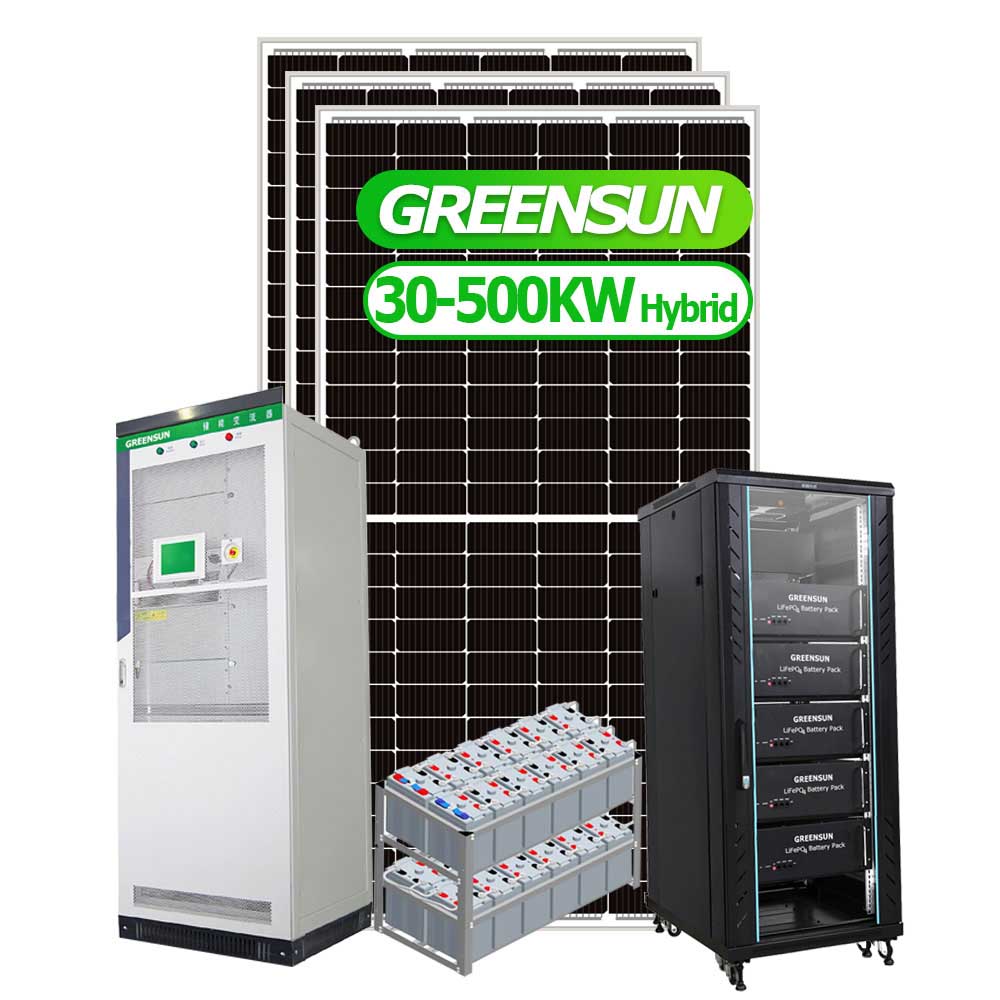 Soluzione commerciale di energia solare del sistema di stoccaggio 50kw 100kw 200kw 500kw 1mw
