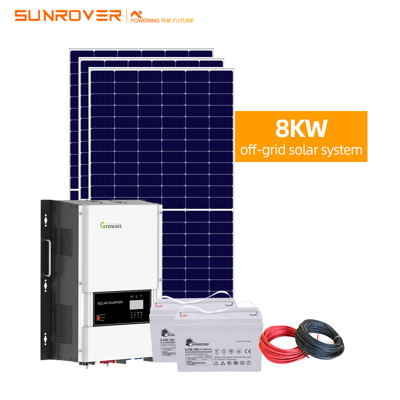 Sistema solare completo di vendita calda 8KW fuori dalla griglia
