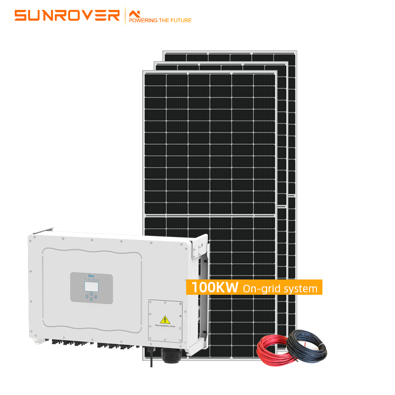 Sistema di energia solare da 100 KW di alta qualità sulla griglia

