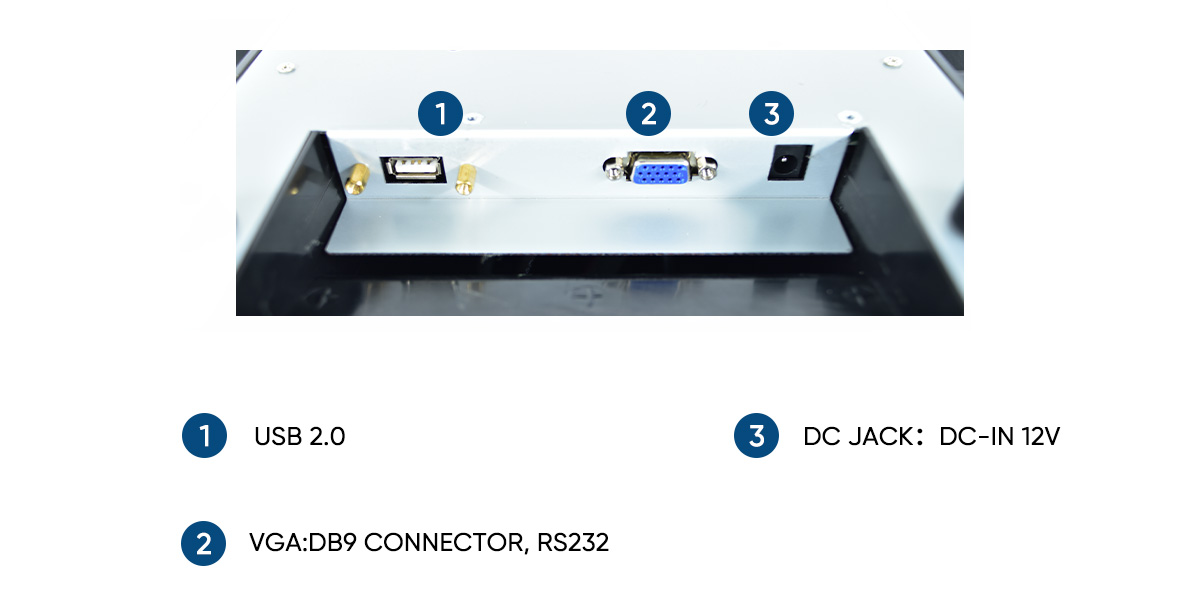 Monitor touch screen VGA