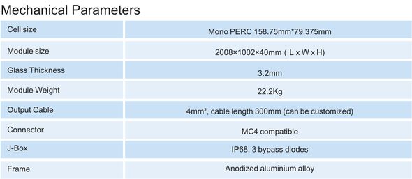 Half Cell Mono PERC FX-WH144P 390W~410W