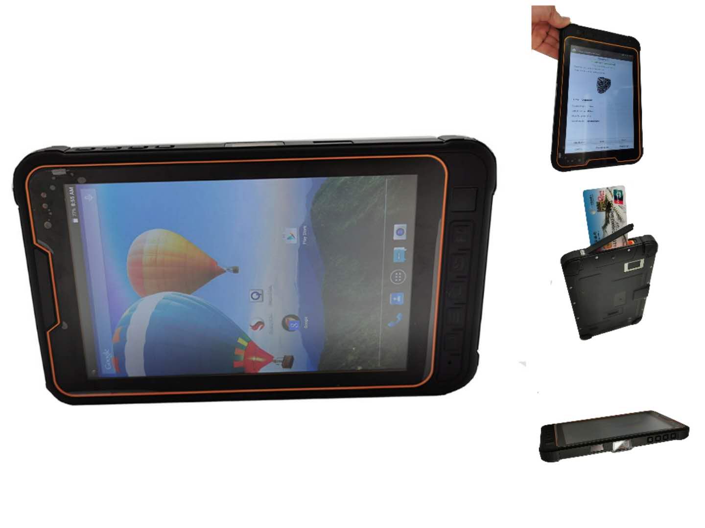 Tablet PDA per smart card con chip di lettura biometrica Android IP68 robusto
