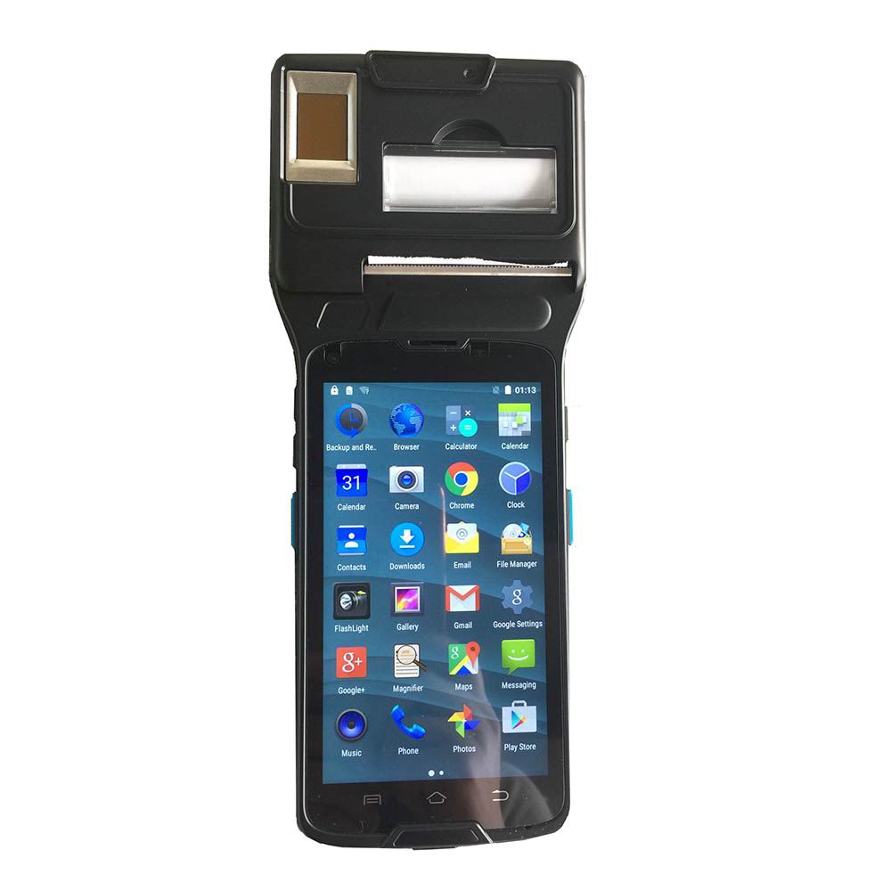 Smartphone con impronta digitale 4G certificato FBI con stampante termica
