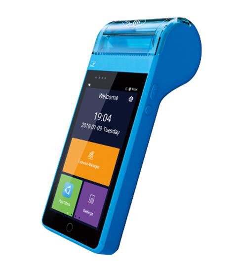 4G Microfinanza Android NFC scansione codici a barre MPOS con PSAM
