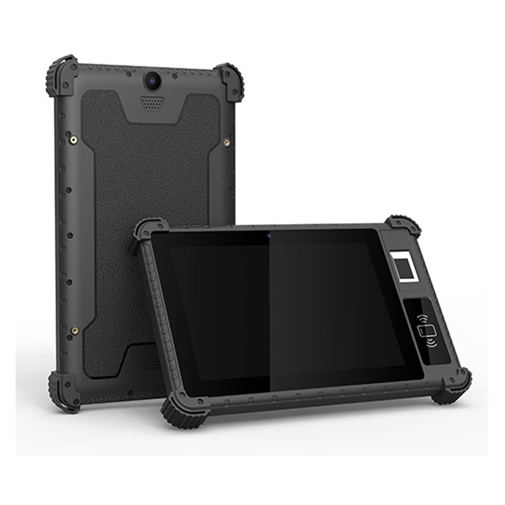 4G IP65 Tablet con sistema di rilevazione presenze con impronte digitali biometrico Android robusto da 8 pollici con batteria di backup
