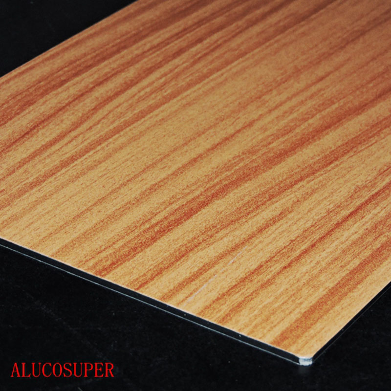 Rivestimento esterno in legno con pannello composito in alluminio ACP