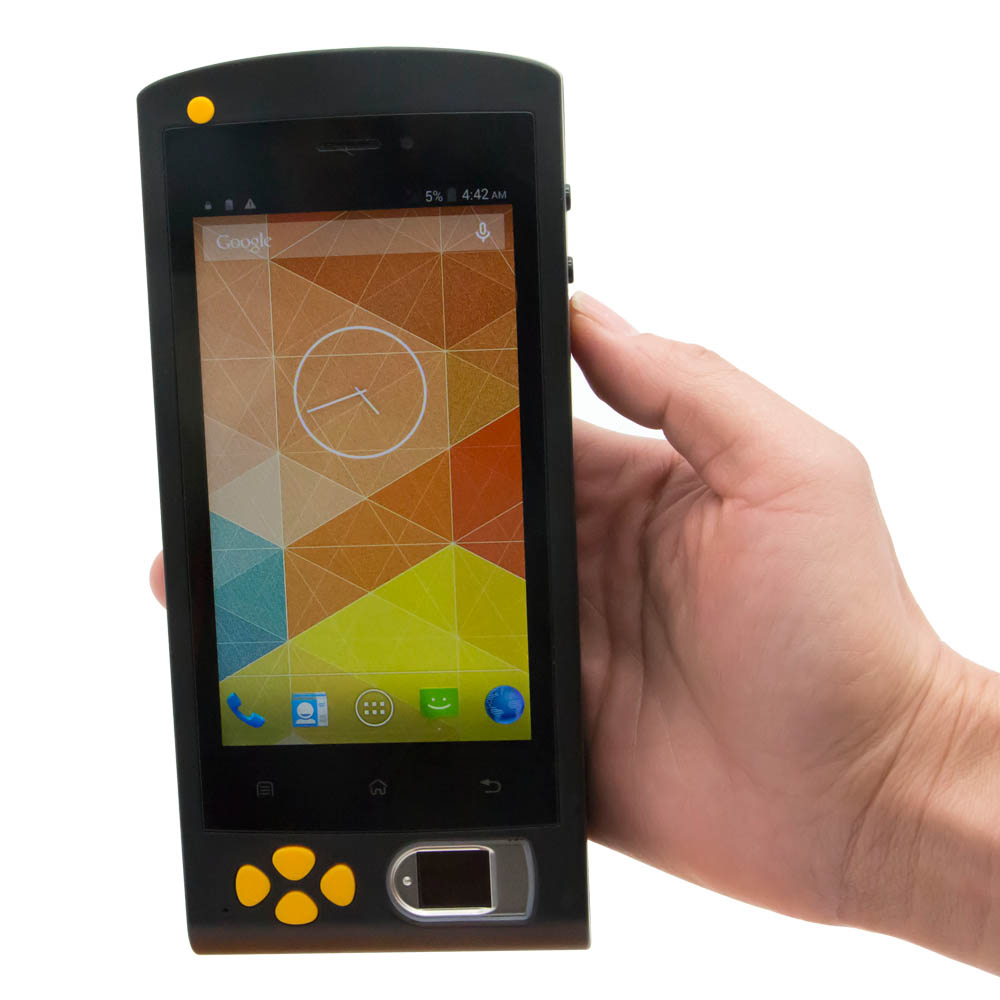 Dispositivo di identificazione biometrica dell'impronta digitale NFC palmare 4G Android
