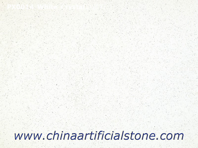 Lastre e piastrelle in marmo artificiale bianco cristallo a buon mercato
