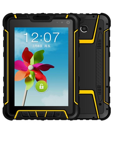 Tablet POS biometrico per impronte digitali RFID da 7 pollici robusto all'aperto
