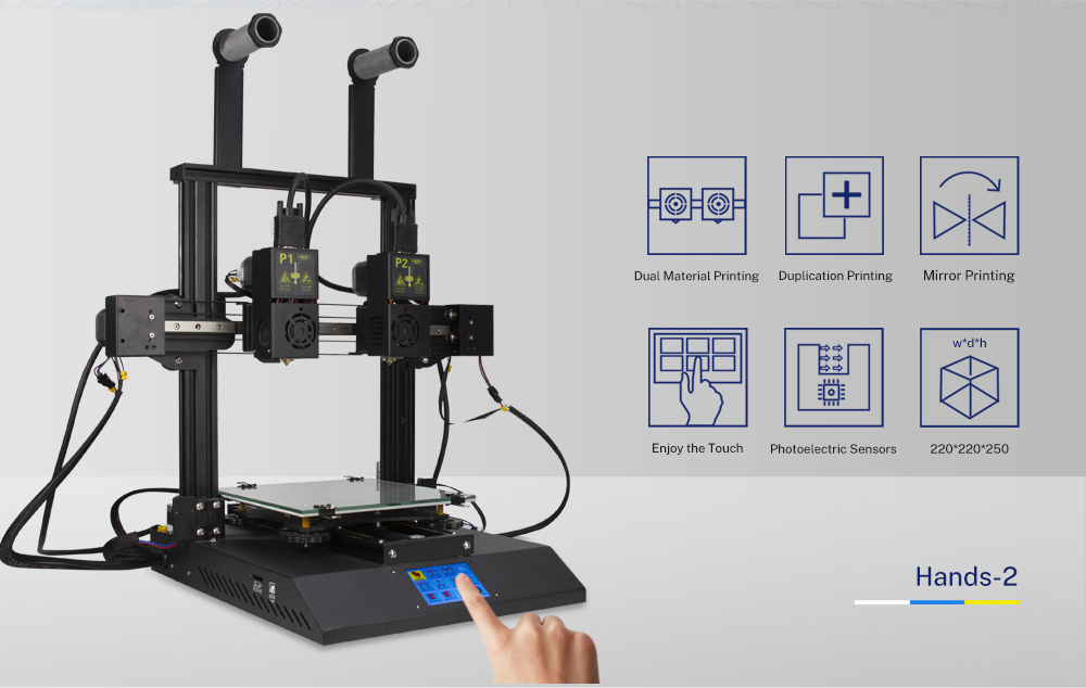 TENLOG Hands 2 Funzione stampante 3D DMP