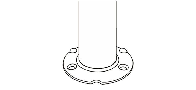 Flange ringhiera in acciaio inox