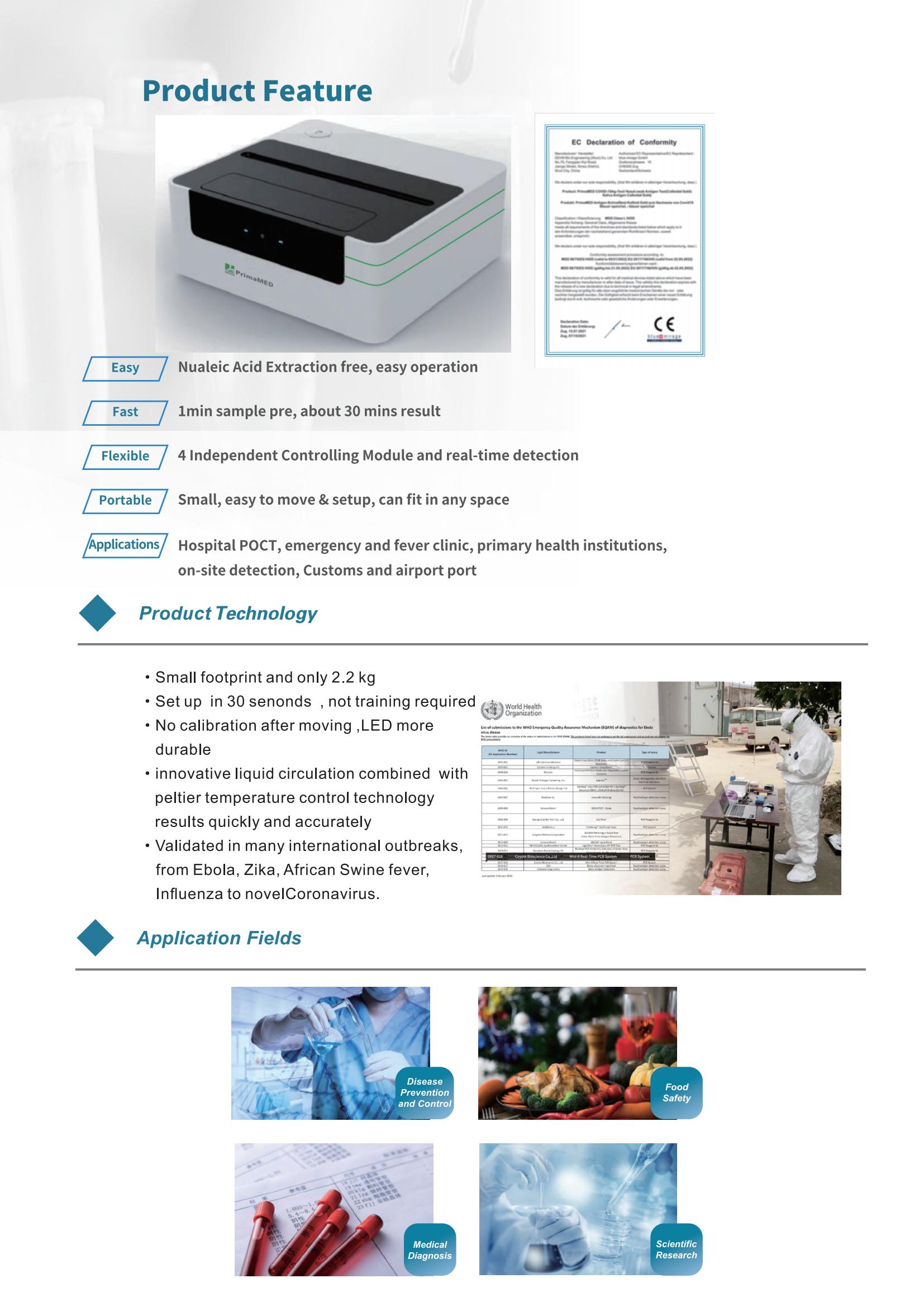 Portatile Veloce QPCR in tempo reale