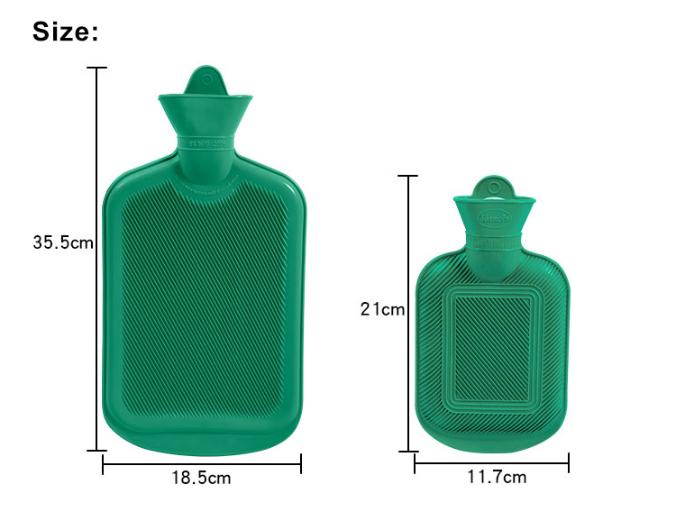 Bottiglia di acqua calda verde
