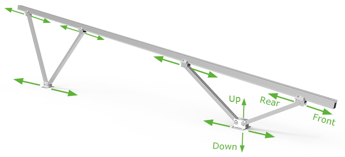 sistema di scaffalature fotovoltaiche