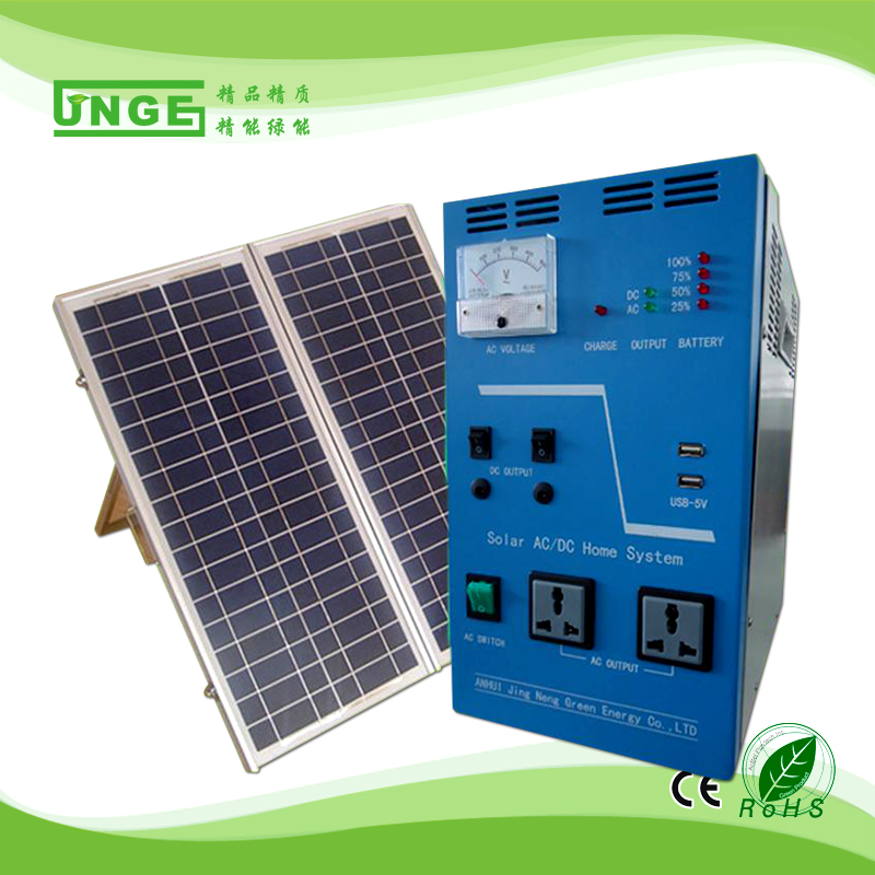 Mini sistema di energia solare mobile da 300 W per uso domestico con batteria da 100 W del pannello solare 55AH
