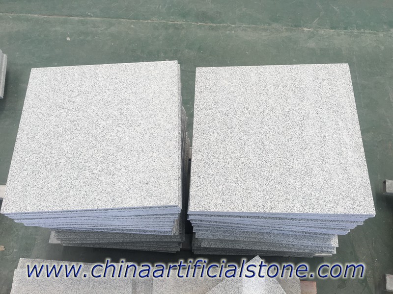 Piastrelle fiammate in granito grigio Cina G603