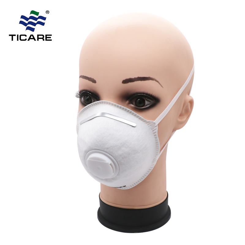 Earloop N95 Maschera antipolvere con respiratore per inquinamento con valvola o senza
