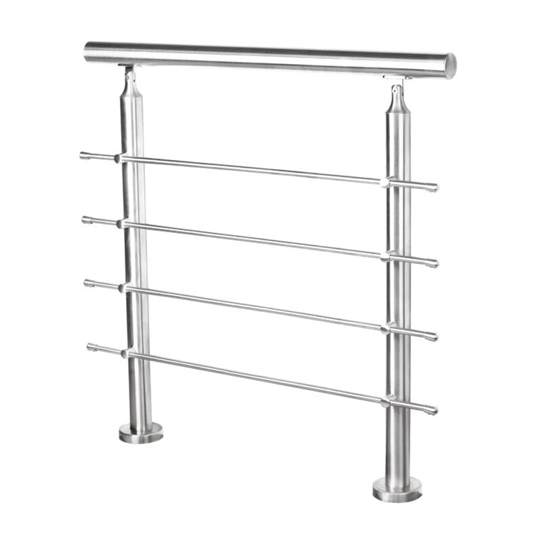 304 Sistema di ringhiere per scale in tubolare metallico in acciaio inox per balcone
