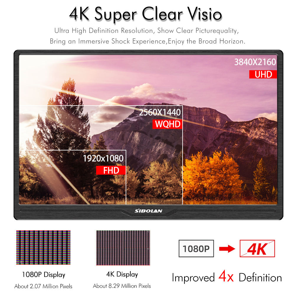 Produttore di monitor portatili Sibolan 3840 X 2160