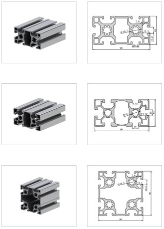 Profili modulari in alluminio