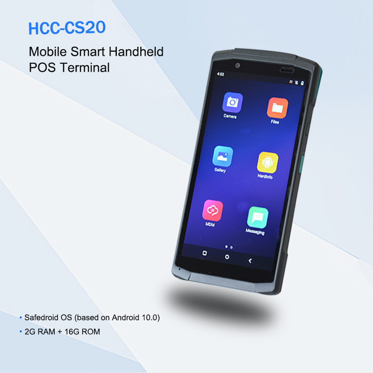 Terminale POS Android per scanner automatico di codici a barre 4G da 5,7 pollici con NFC HCC-CS20
