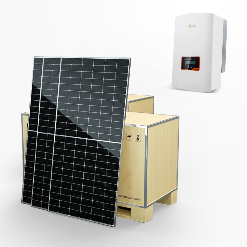 Sistema di alimentazione a energia solare Grid Tie per uso domestico e di fabbrica
