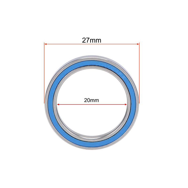 6704-2RS BL cuscinetti a sfera Z2 20 mm x 27 mm x 4 mm scanalatura profonda doppia sigillata blu acciaio cromato
