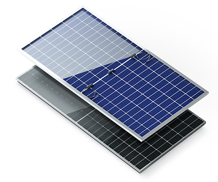pannello solare in doppio vetro