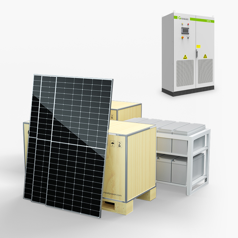Sistema di accumulo di energia solare ibrido commerciale completo
