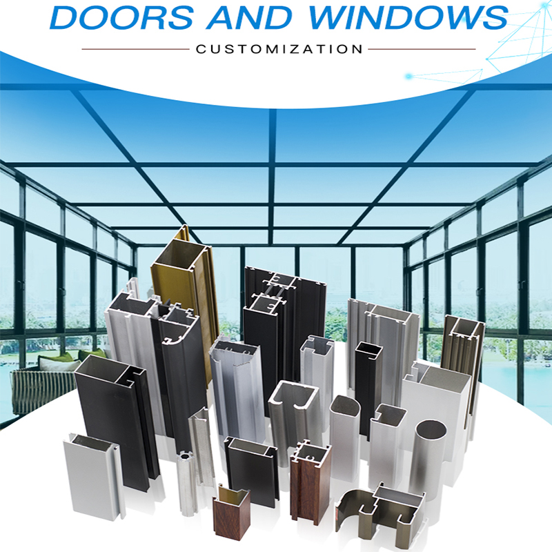 Profilo in alluminio per porte e finestre