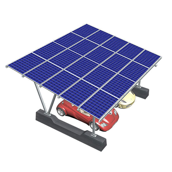 Sistema di montaggio a pannello solare per posto auto coperto
