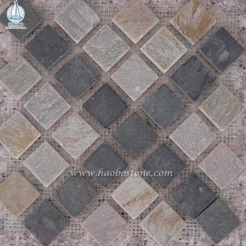 Mosaico in pietra di colore misto per piastrelle e rivestimenti
