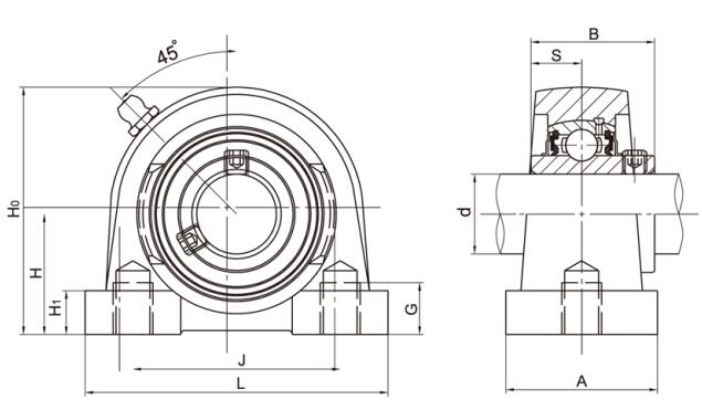 Fermacuscino in acciaio inox SSUCP205-16